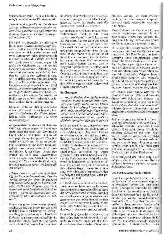 Vorschauseite 3: Wenn Kinder sterben ... Überlegungen einer Kinderkrankenschwesterr