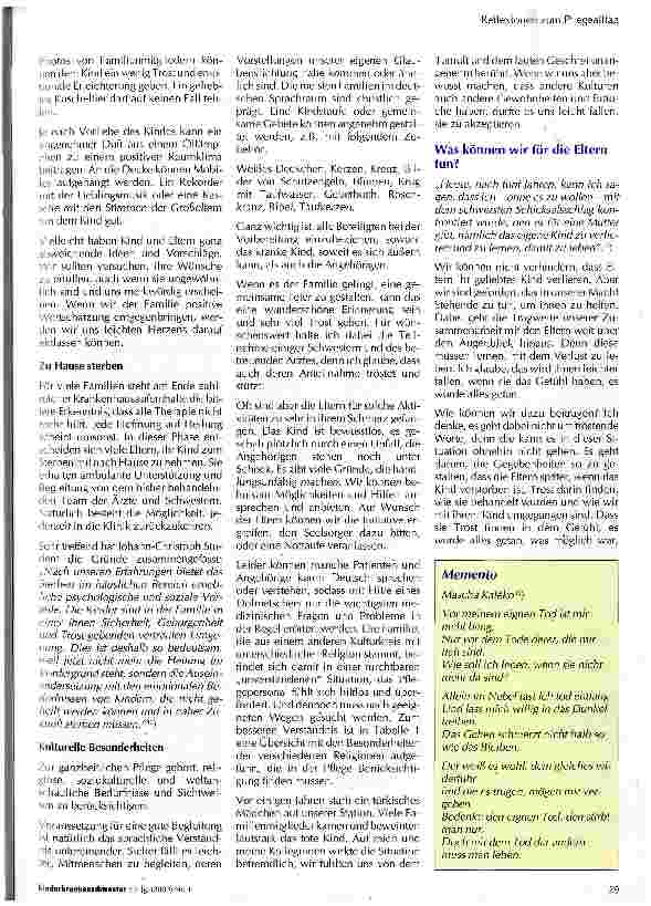 Vorschauseite 4: Wenn Kinder sterben ... Überlegungen einer Kinderkrankenschwesterr