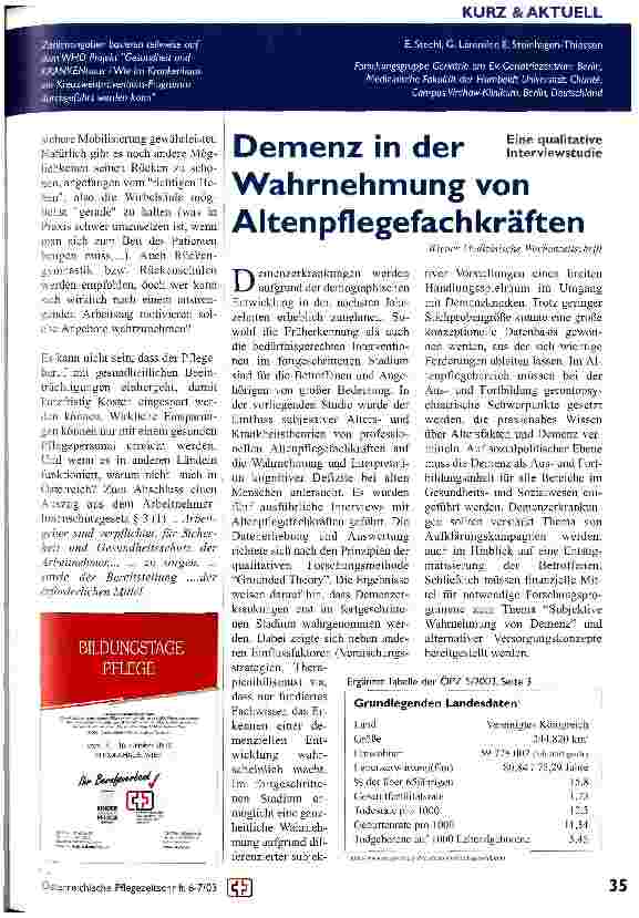 Vorschauseite 2: Ein Kreuz mit der Pflege?