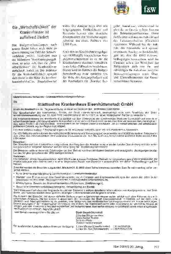 Vorschauseite 2: Das Ziel, den Ausgabenanstieg zu bremsen, wird verfehlt