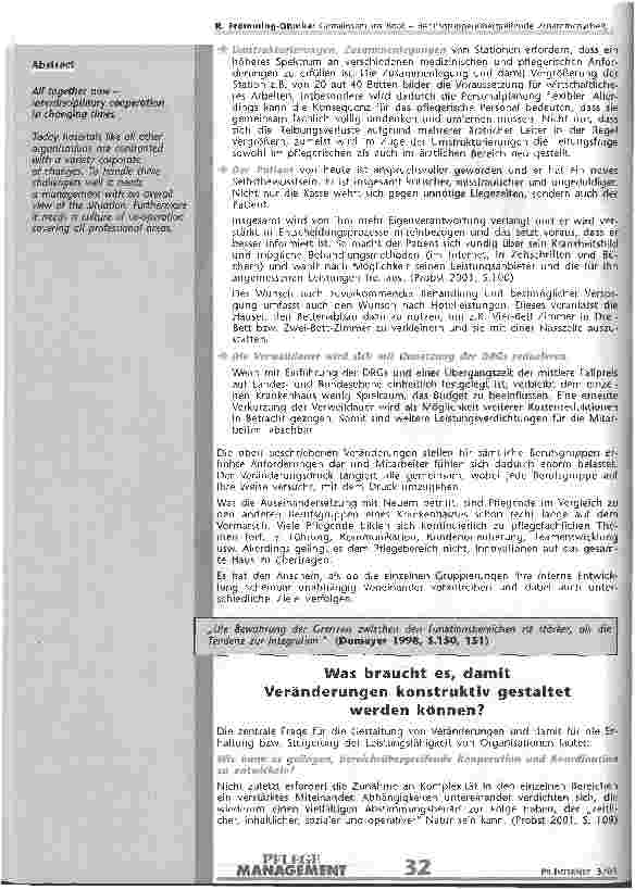 Vorschauseite 2: Gemeinsam ins Boot - Berufsgruppenübergreifende Zusammenarbeit in Zeiten des Wandels