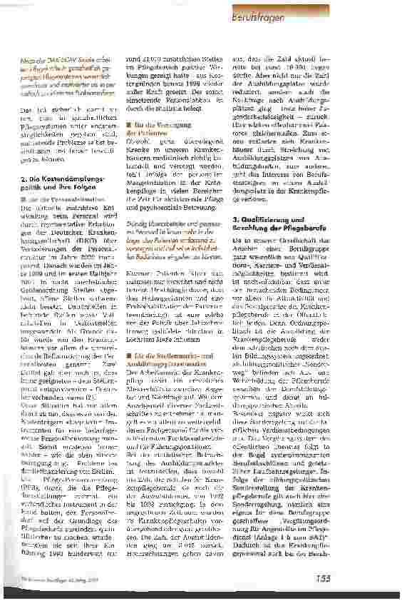 Vorschauseite 2: Pflegenotstand - und kein Ende in Sicht?