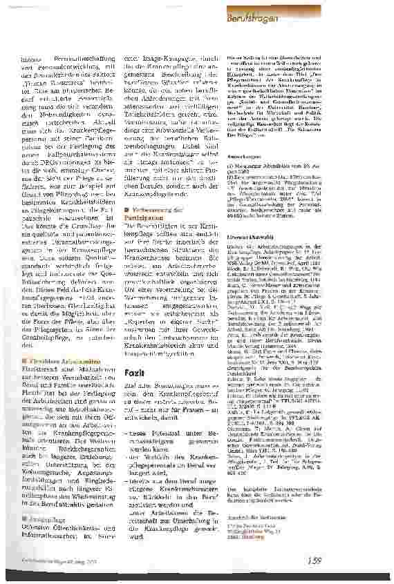 Vorschauseite 6: Pflegenotstand - und kein Ende in Sicht?