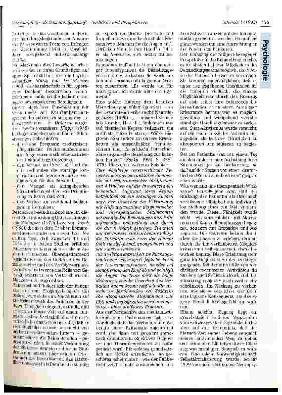 Vorschauseite 2: Intensivpflege als Beziehungsprozeß - Ausblicke und Perspektiven