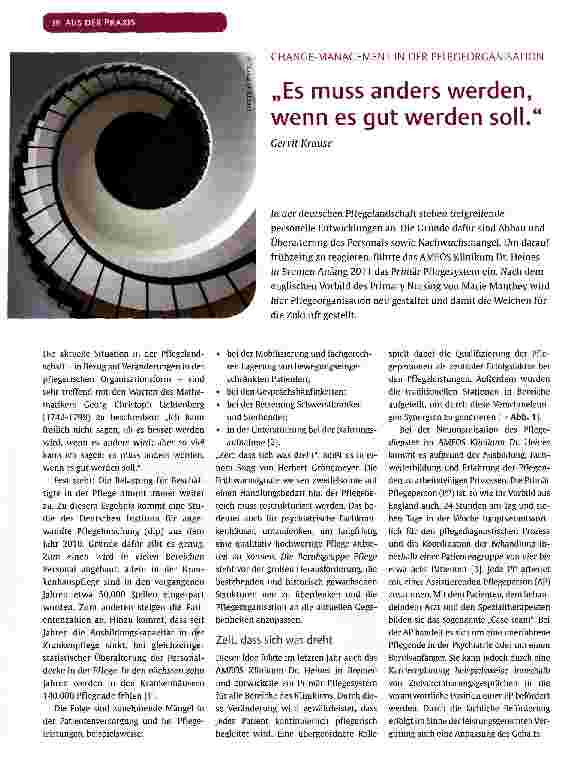 Vorschauseite 1: „Es muss anders werden, wenn es gut werden soll.