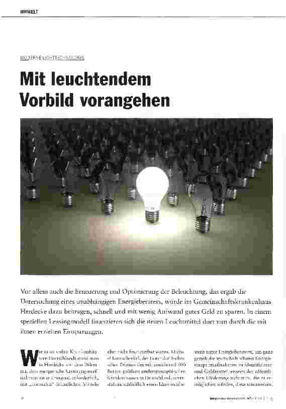 Vorschauseite 1: Mit leuchtendem Vorbild vorangehen