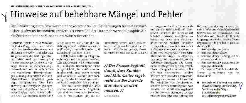 Vorschauseite 1: Hinweise auf behebbare Mängel und Fehler
