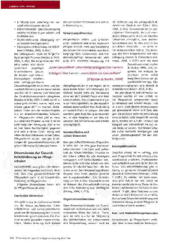 Vorschauseite 2: Die gesunde Pflegeschule