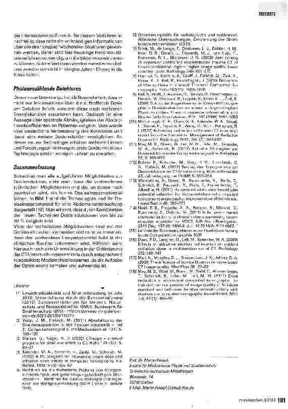 Vorschauseite 5: Möglichkeiten zur Reduktion der Strahlenexposition in der Computertomographie
