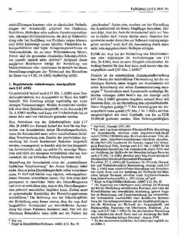 Vorschauseite 2: Die Herstellung von Arzneimitteln durch den Arzt