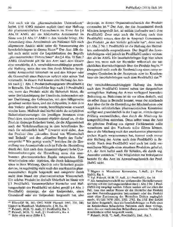 Vorschauseite 6: Die Herstellung von Arzneimitteln durch den Arzt