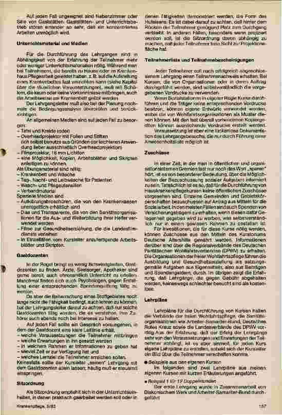 Vorschauseite 3: Die Durchführung von Lehrgängen in häuslicher Kranken-und Altenpflege