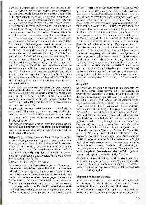 Vorschauseite 3: Pflege und Begleitung von Menschen aus anderen Religionen und Kulturkreisen - Heilen in der Liturgie nach einem Vortrag