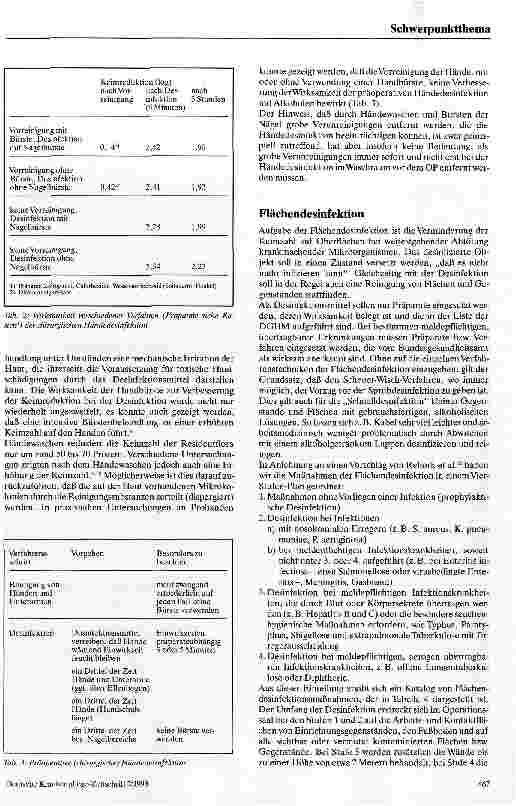 Vorschauseite 3: Wirksame und umweltschonende Desinfektionsmaßnahmen im operativen Be- Bereich