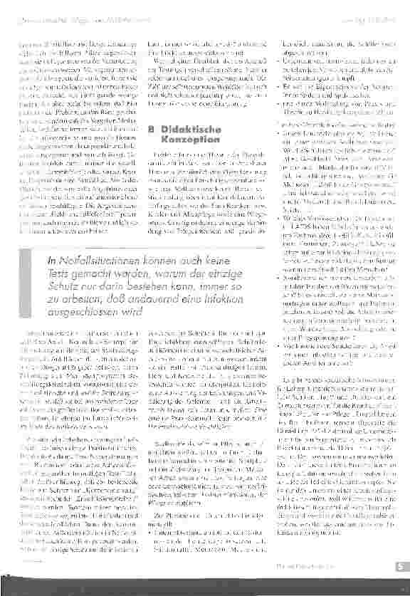 Vorschauseite 2: Unterrichtsreihe: Pflege von AIDS-Patienten Vorschlag für Unterrichtseinheit