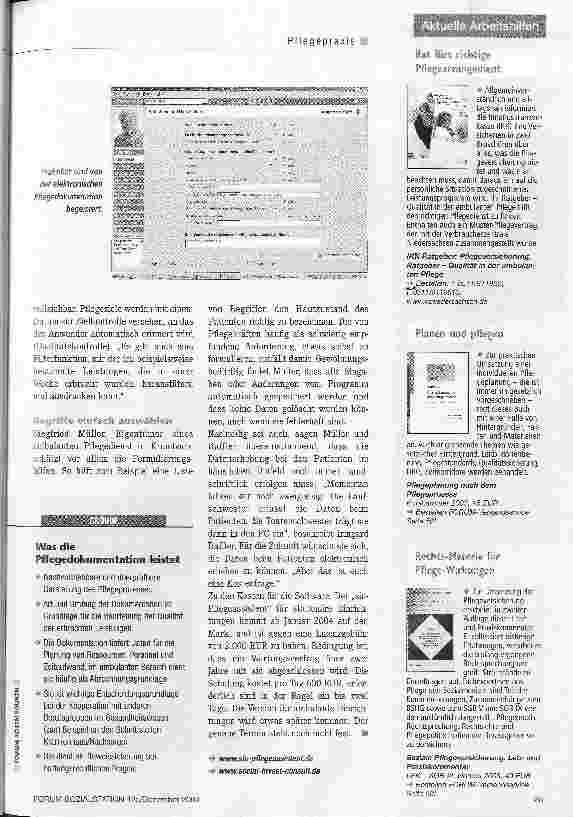 Vorschauseite 2: Pflegedoku per Klick