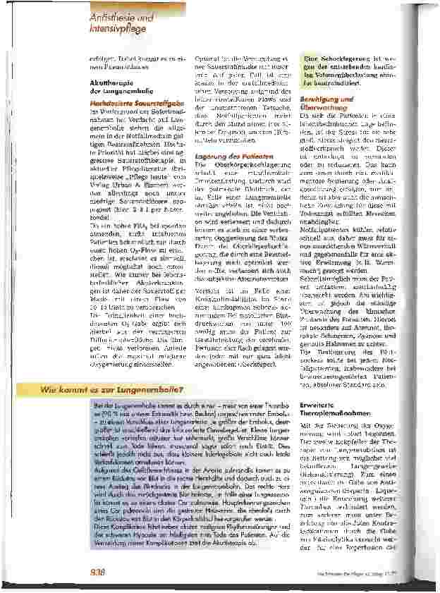 Vorschauseite 3: Akuttherapie und Pflege bei Lungenembolie