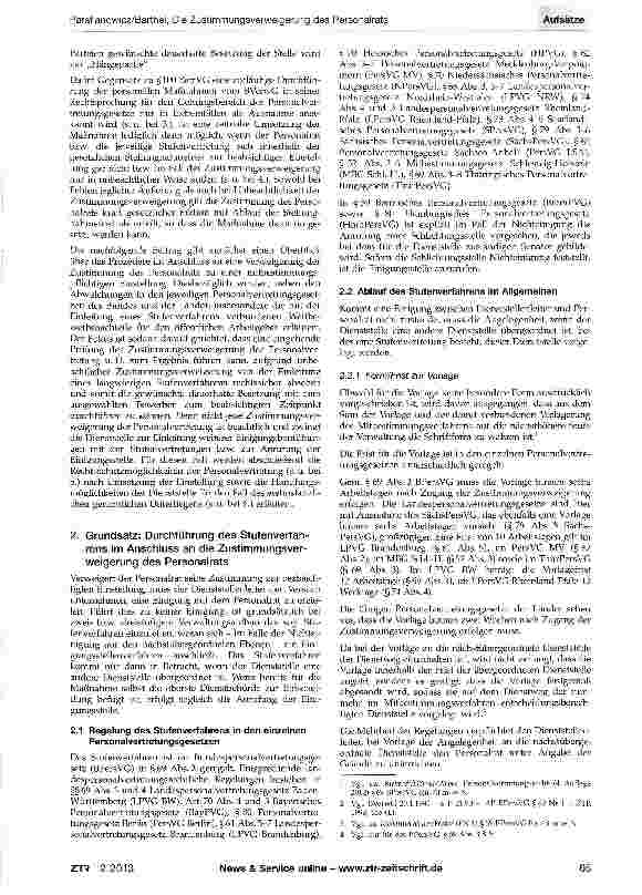 Vorschauseite 2: Die Zustimmungsverweigerung des Personalrats zur Einstellung - ein Wettbewerbsnachteil für den öffentlichen Arbeitgeber