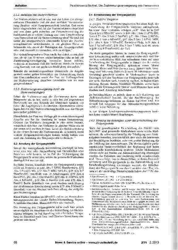 Vorschauseite 3: Die Zustimmungsverweigerung des Personalrats zur Einstellung - ein Wettbewerbsnachteil für den öffentlichen Arbeitgeber