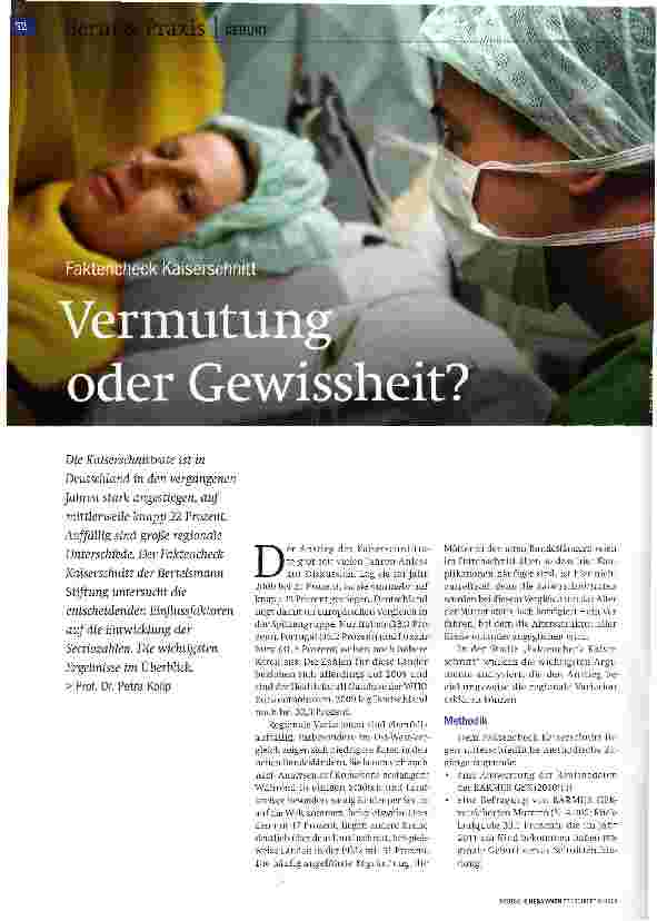 Vorschauseite 1: Vermutung oder Gewissheit?