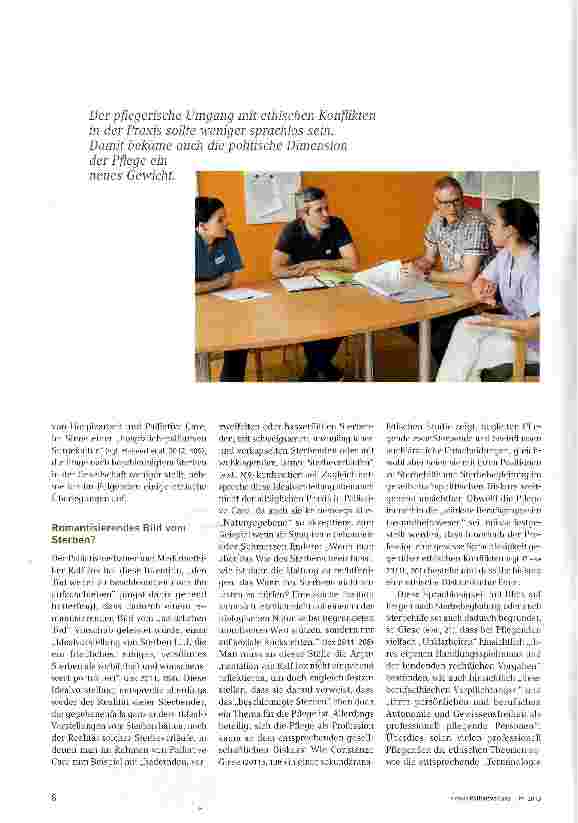Vorschauseite 2: Beschleunigtes Sterben? -(k)eine Frage der Pflege
