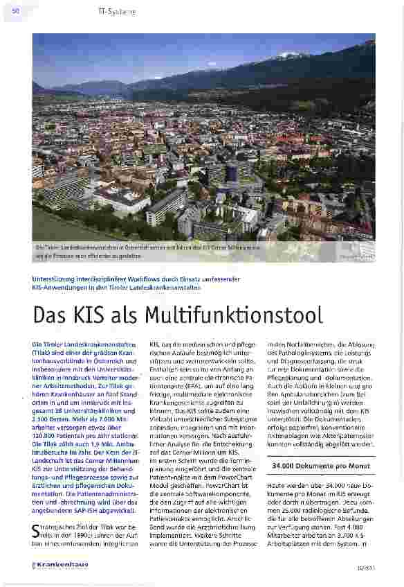 Vorschauseite 1: Das KIS als Multifunktionstool