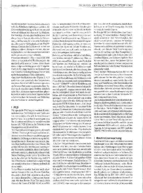 Vorschauseite 3: Indikatoren und Sterilisationskontrolle