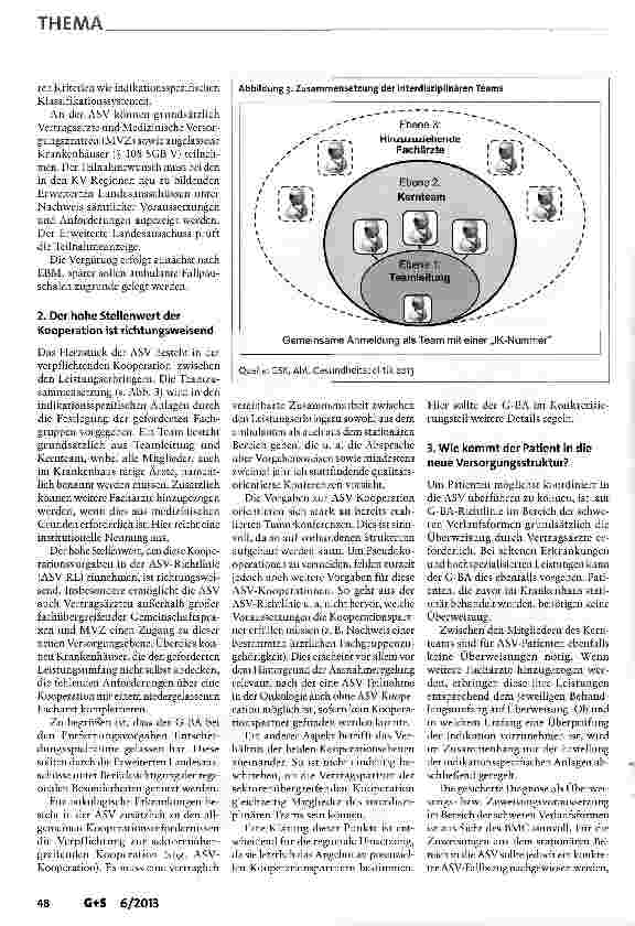 Vorschauseite 3: Der lange Weg der ASV in die Versorgungspraxis