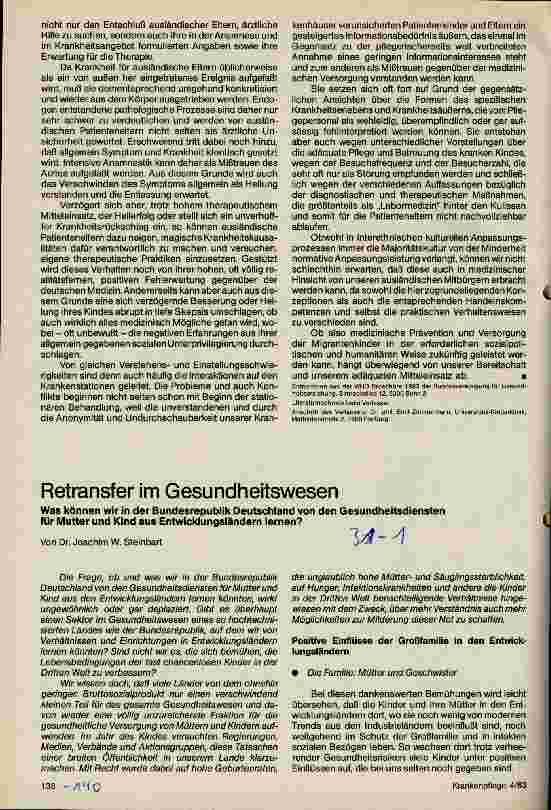 Vorschauseite 3: Gesundheitliche Situation und Probleme der medizinischen Versorung ausländischer Migrantenkinder