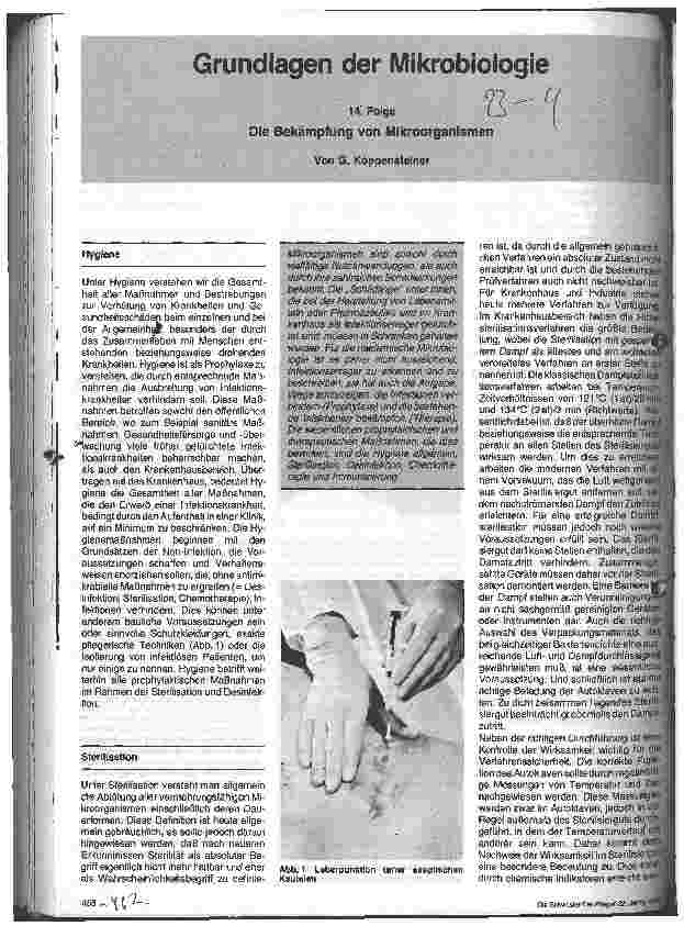 Vorschauseite 1: Grundlagen der Mikrobiologie