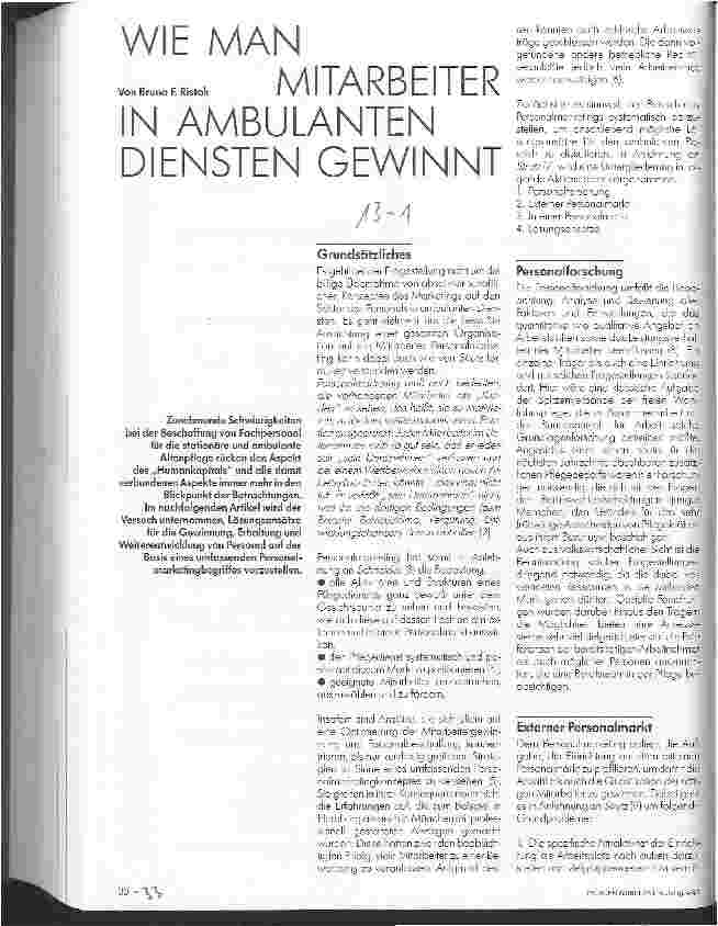 Vorschauseite 1: Wie man Mitarbeiter in ambulanten Diensten gewinnt