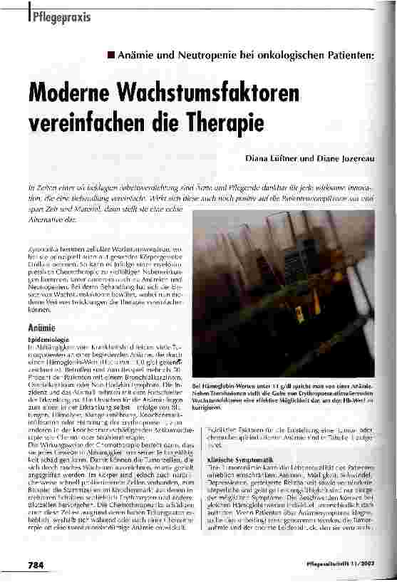 Vorschauseite 1: Moderne Wachstumsfaktoren vereinfachen die Therapie
