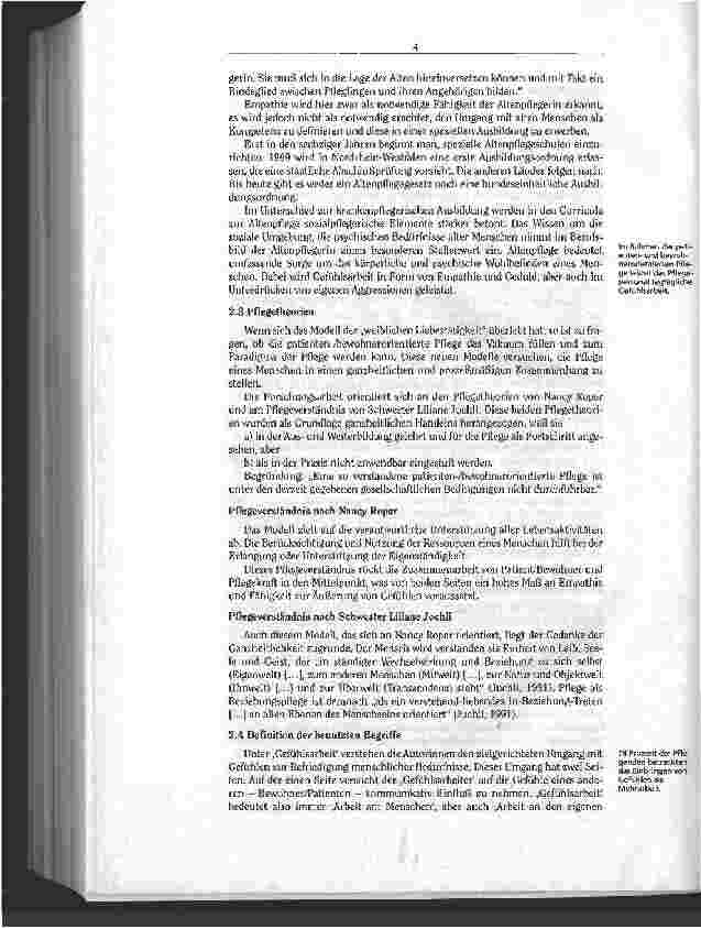 Vorschauseite 4: Gefühlsarbeit in der Pflege Emotionale Arbeit als fester Bestandteil der beruflichen Qualifikation