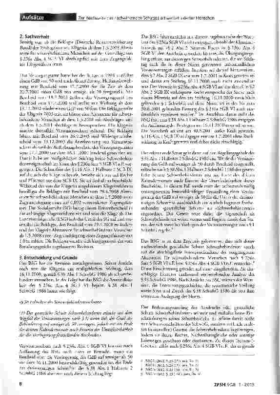Vorschauseite 2: Zur Reichweite des nachwirkenden Schutzes schwerbehinderter Menschen gemäß §116 Abs.1 Halbsatz 2 SGB IX