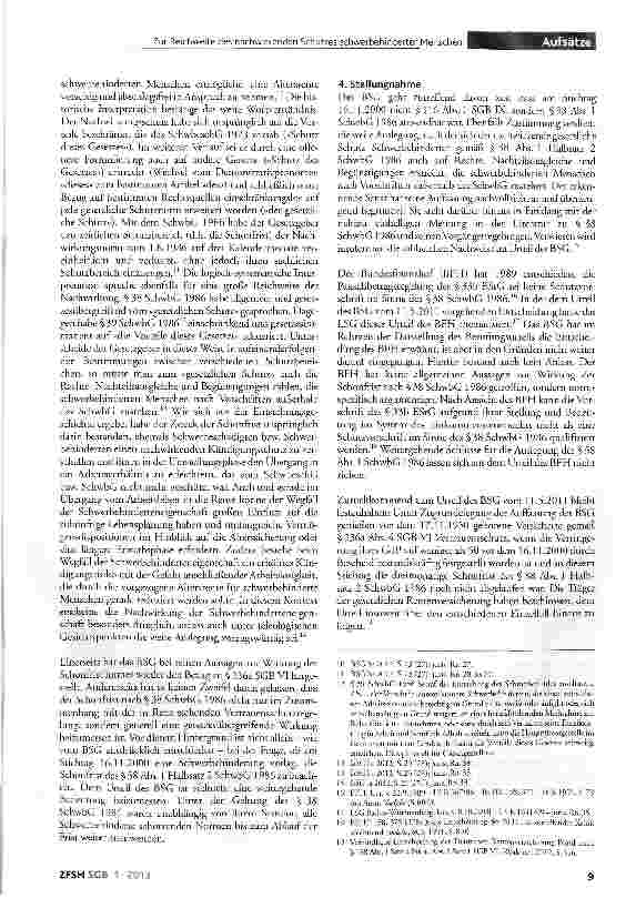Vorschauseite 3: Zur Reichweite des nachwirkenden Schutzes schwerbehinderter Menschen gemäß §116 Abs.1 Halbsatz 2 SGB IX