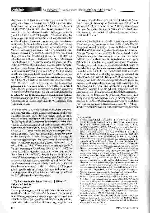 Vorschauseite 4: Zur Reichweite des nachwirkenden Schutzes schwerbehinderter Menschen gemäß §116 Abs.1 Halbsatz 2 SGB IX