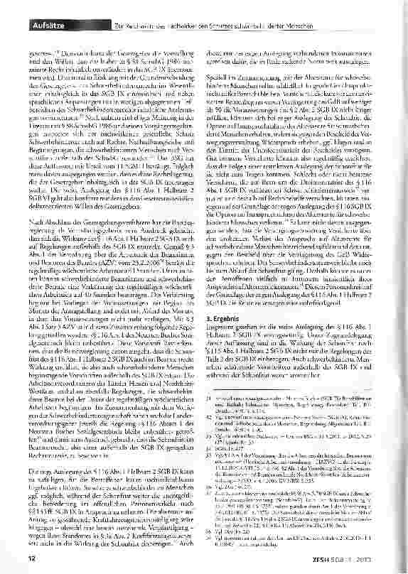 Vorschauseite 6: Zur Reichweite des nachwirkenden Schutzes schwerbehinderter Menschen gemäß §116 Abs.1 Halbsatz 2 SGB IX