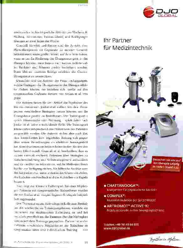 Vorschauseite 4: Evidenz trifft Praxis - interaktivEin Gang durch die »Physical Therapy« von Januar 2013