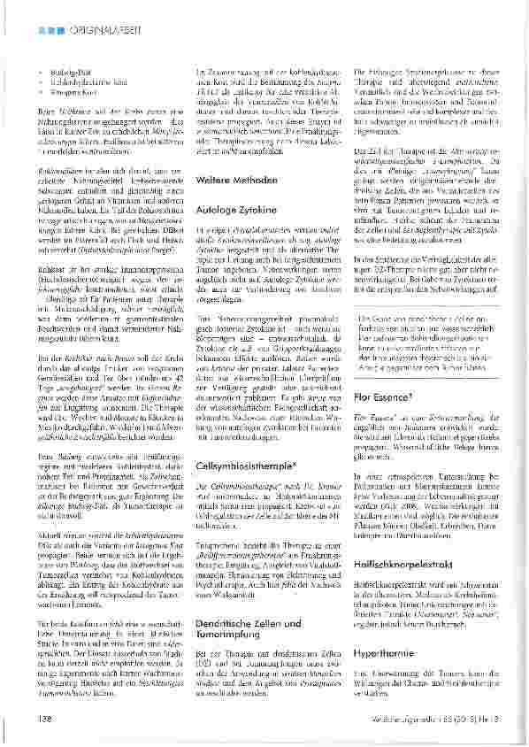 Vorschauseite 3: Komplementäre und Alternative Medizin in der Onkologie