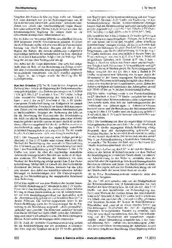 Vorschauseite 3: Berechnung der Einkommenssicherungszulage nach §7 Abschnitt A Abs. 1 TV UmBw - Tarifvertragsauslegung - Diskriminierung wegen Schwerbehinderung