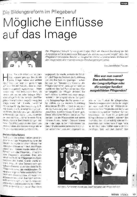 Vorschauseite 1: Mögliche Einflüsse auf das Image