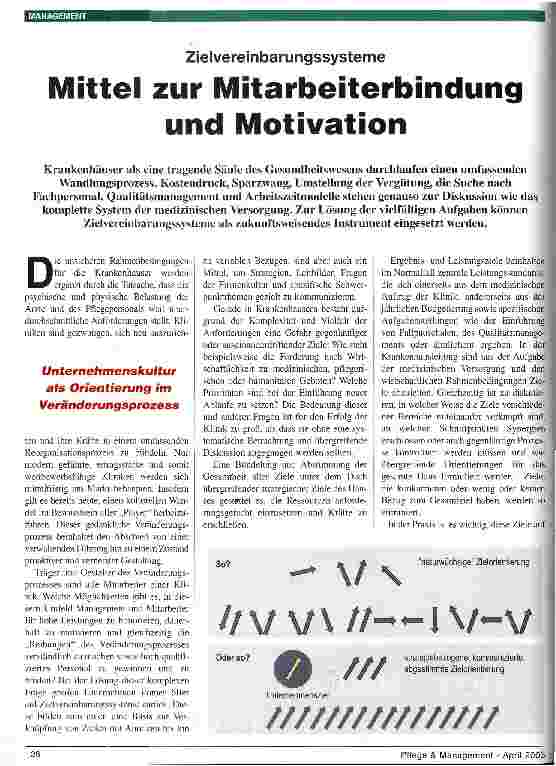 Vorschauseite 1: Zielvereinbarungssysteme: Mittel zur Mitarbeiterbindung und Motivation