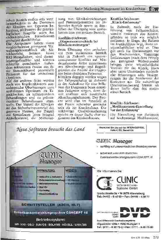 Vorschauseite 3: Brauchen Chefärzte Marketing? Klinikärzte unter dem Druck des GesundheitsStrukturGesetzes