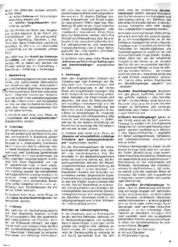 Vorschauseite 2: Unterrichten und Lernen 8.Folge: Registrieren von Leistungsmerkmalen
