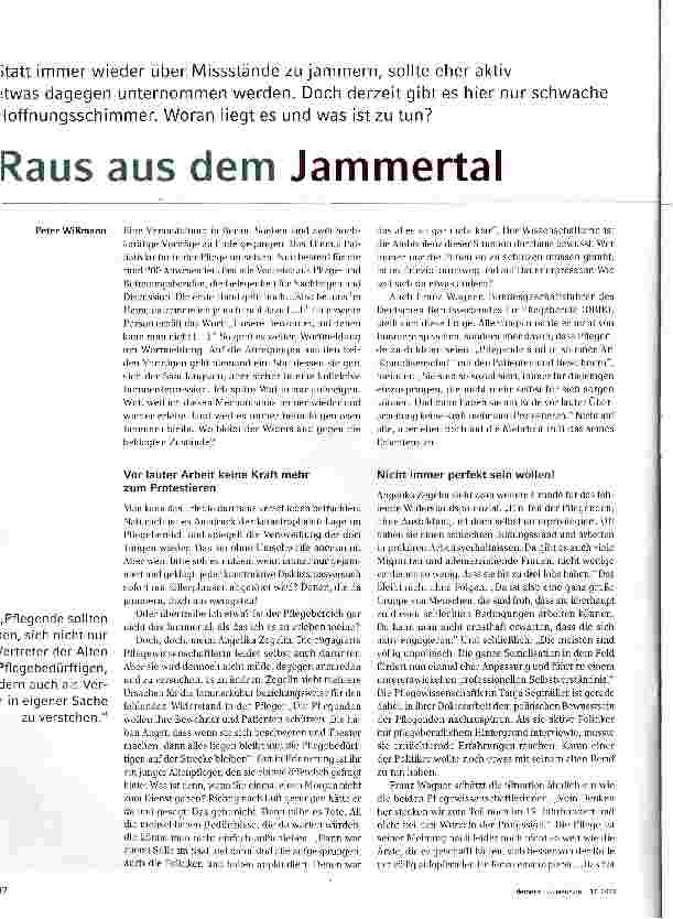 Vorschauseite 1: Raus aus dem Jammertal