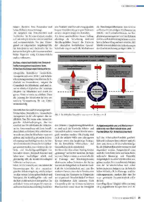 Vorschauseite 4: Chancen für eine Zusammenarbeit von Betriebsärzten und Fachkräften für Arbeitssicherheit