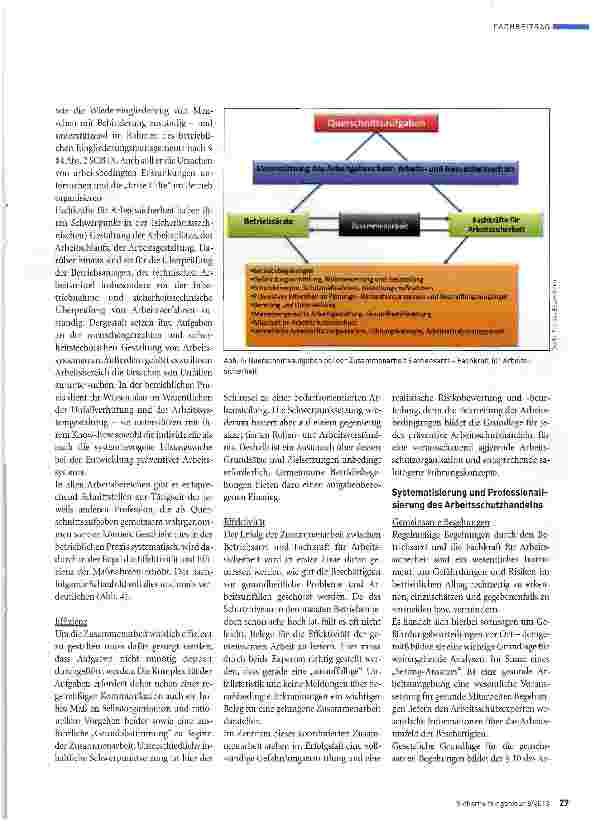 Vorschauseite 6: Chancen für eine Zusammenarbeit von Betriebsärzten und Fachkräften für Arbeitssicherheit