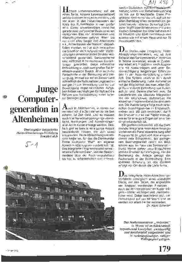 Vorschauseite 1: Junge Computergeneration in Altenheimen