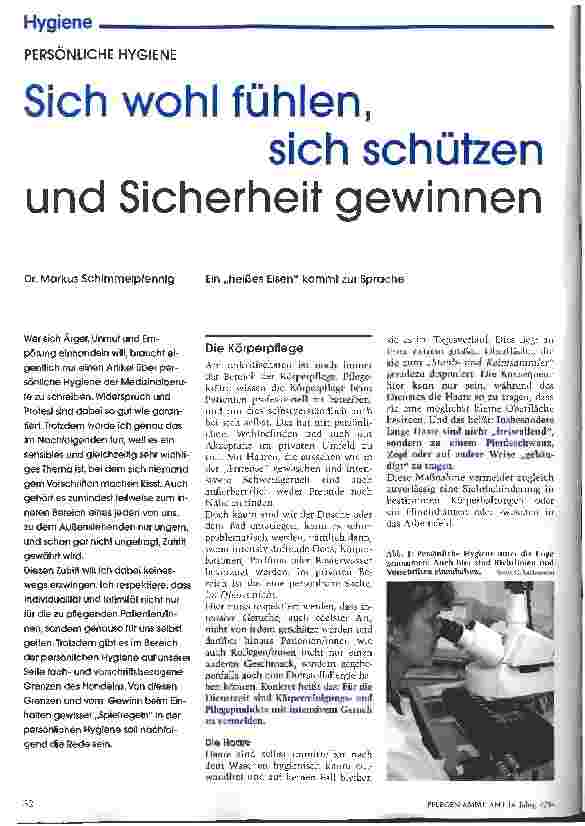 Vorschauseite 1: Sich wohl fühlen, sich schützen und Sicherheit gewinnen