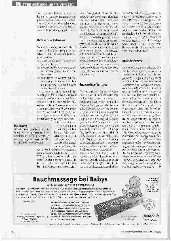 Vorschauseite 2: Schwangerenbetreuung bei Frauen über 40
